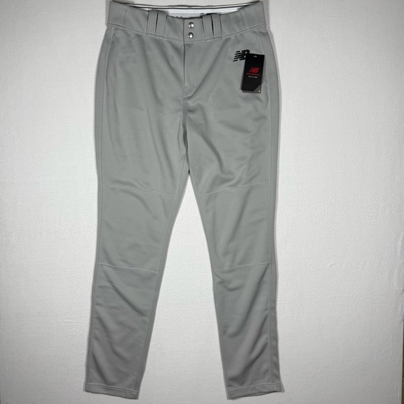 New Balance Men gray baseball pants Lg Adversary 2 Pant Solid Tapered NEW - Picture 1 of 10